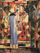 Grobes helles Schaufenster August Macke